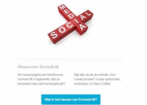 Hou contact via de nieuwsbrief Contact via de nieuwsbrief