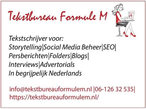 tekstschrijver-eindredacteur Advertentie Formule M